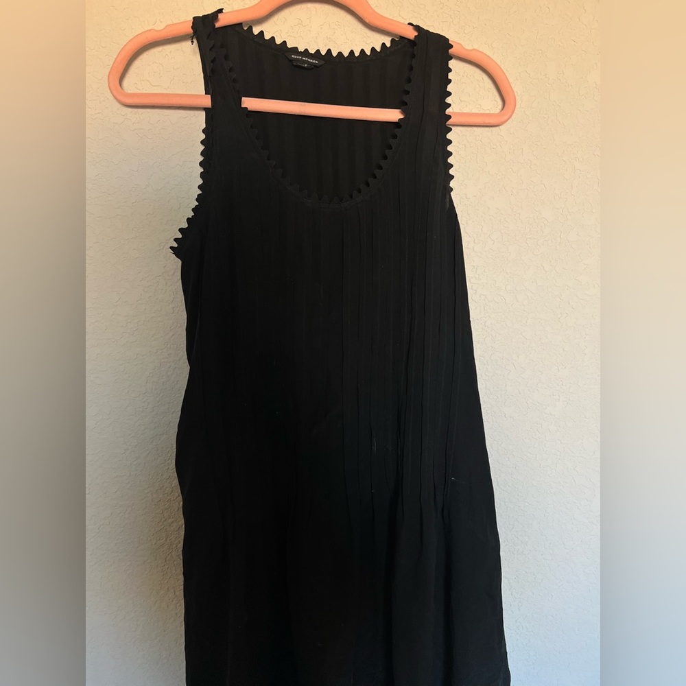 Comfortable And Basic Black Dress With Pocket. - image 2